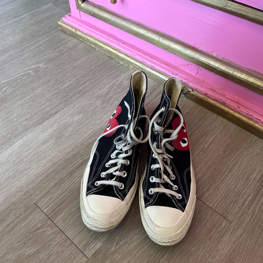 Comme des Garcons PLAY X Converse hightop sneakers